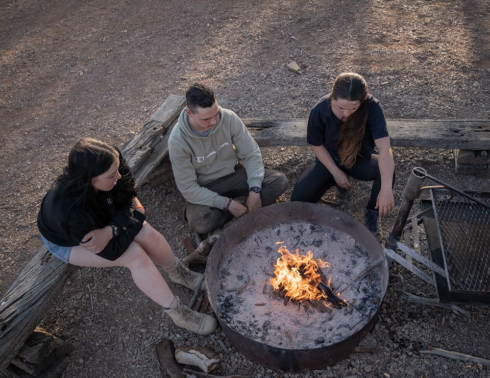 Starting a campfire with your team